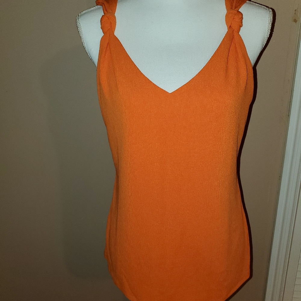 NEW Ann Taylor Knot Shoulder Tank Shell Sz M